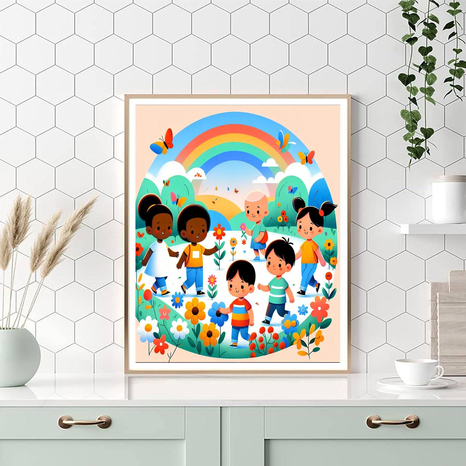 Rainbow Garden Adventures Paint By Numbers