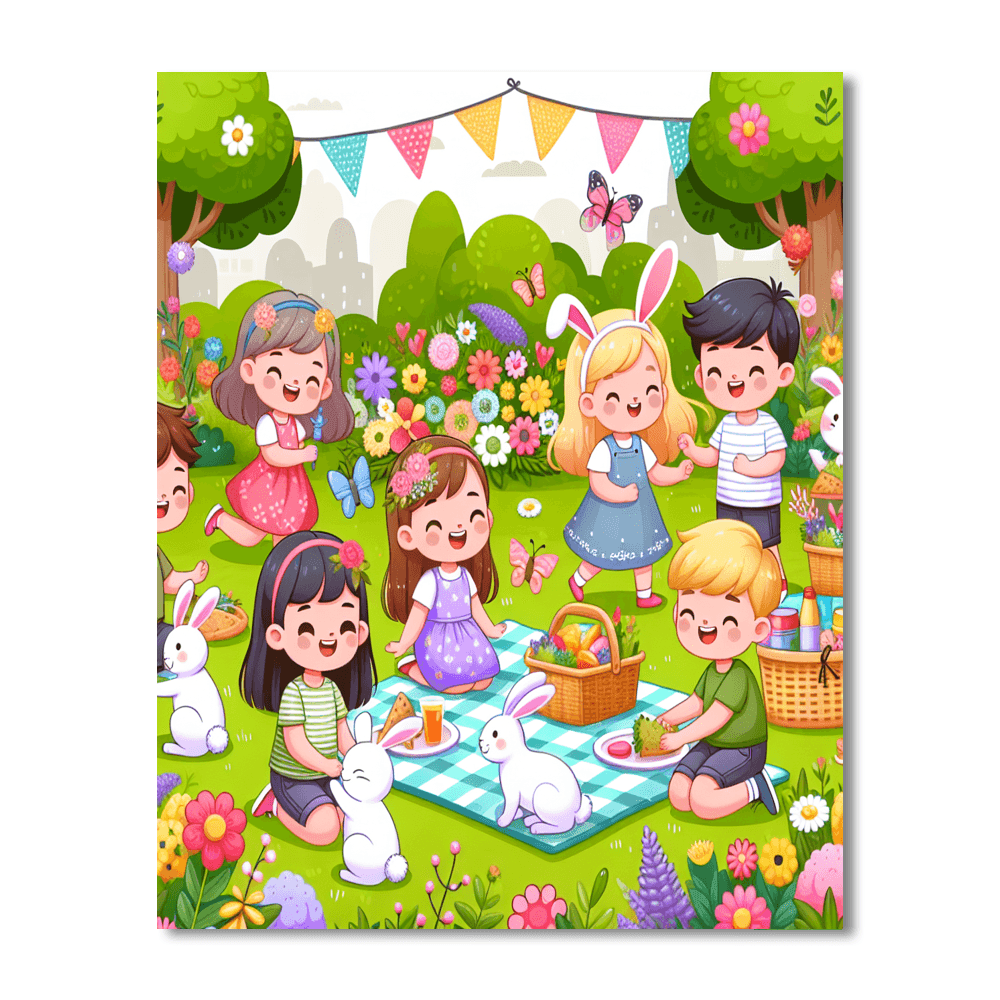 Gigantic Garden Party DIY Paint By Numbers