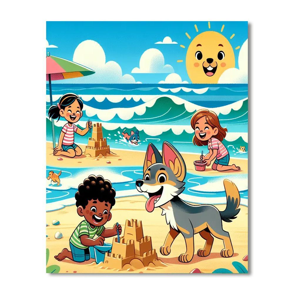 Charming Beach Days Paint By Numbers Kits
