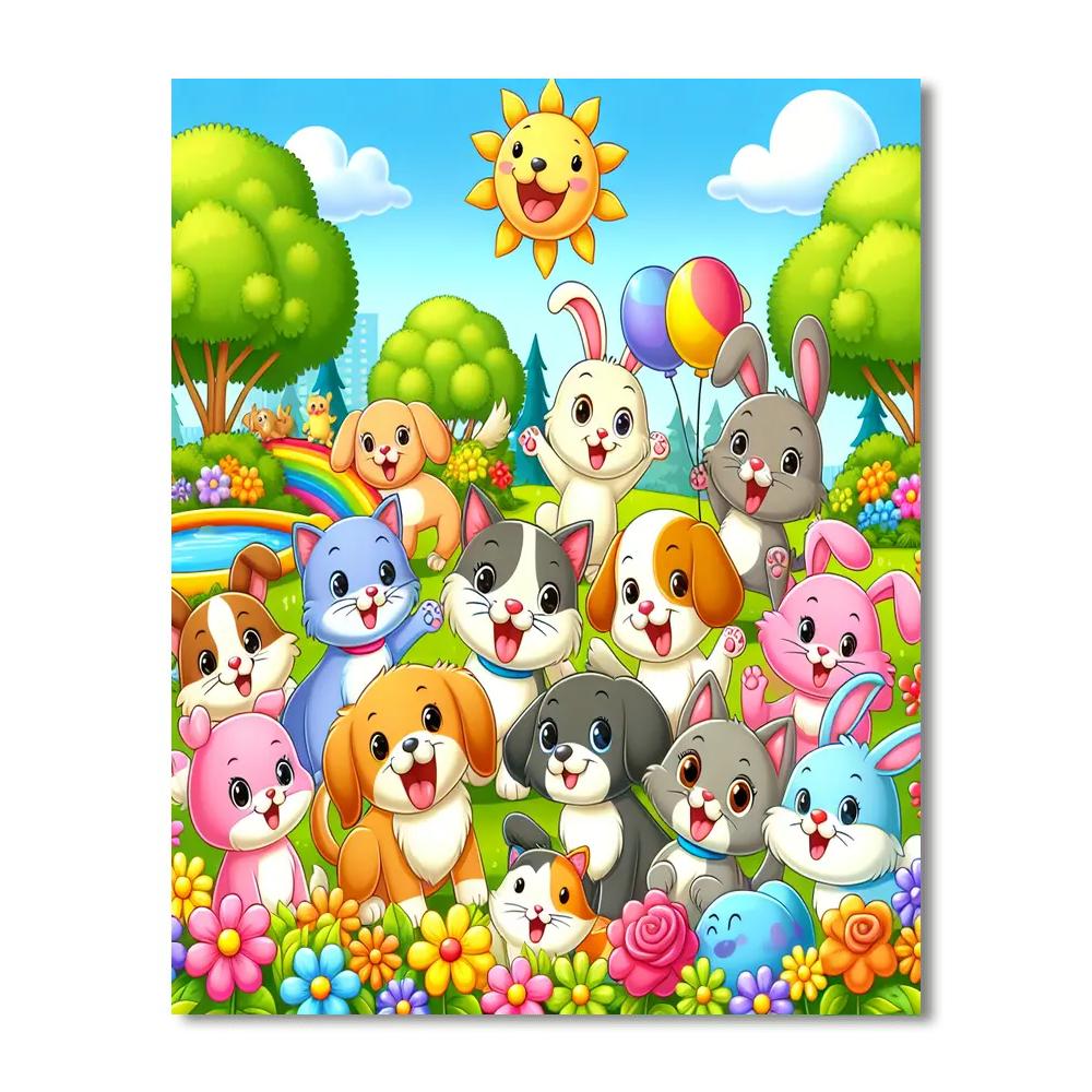 Magical Pet Adventures DIY Paint By Numbers