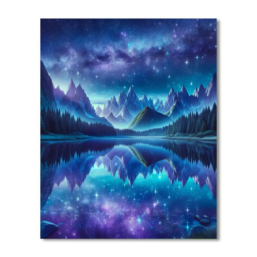 Mystical Mountain Landscape Paint By Numbers