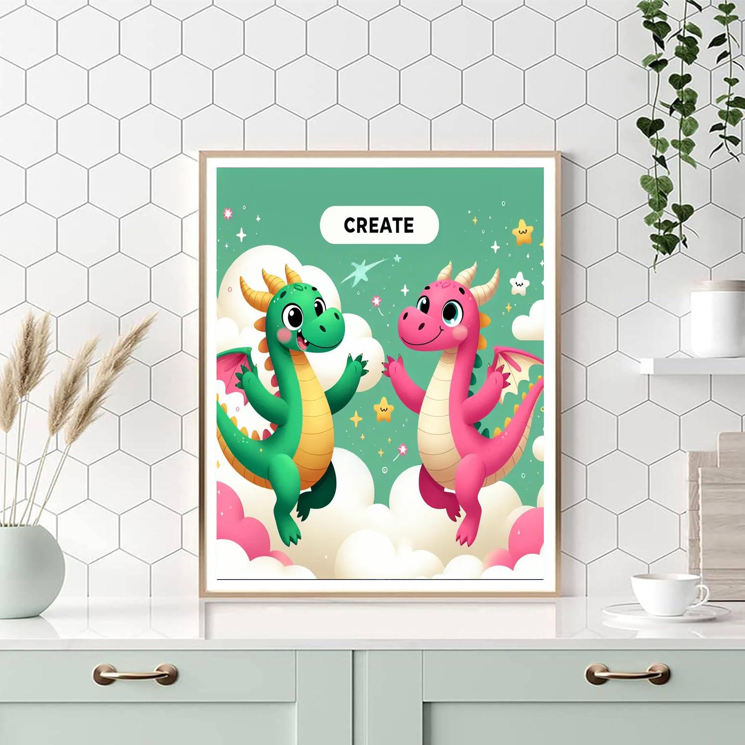 Dandy Dragons Painting Number Kit