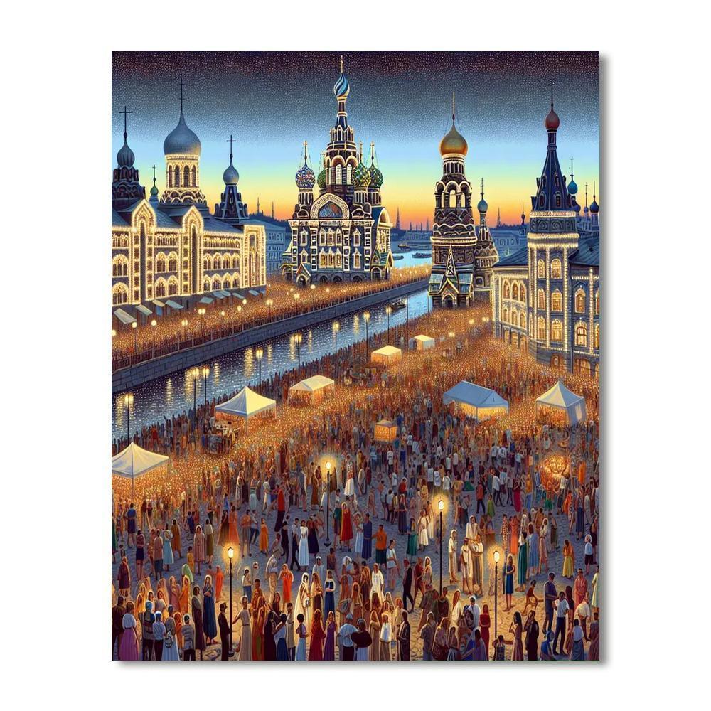 The White Night Festival - Russia Numbered Painting Kits