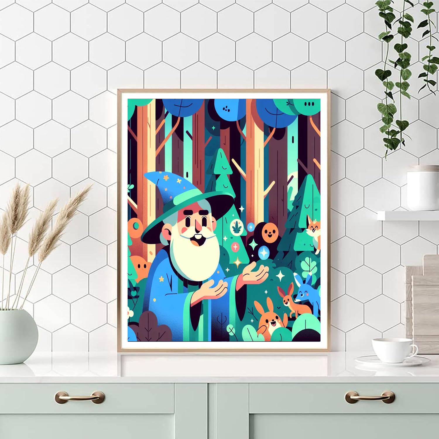 Wise Woodland Wizards Number Painting