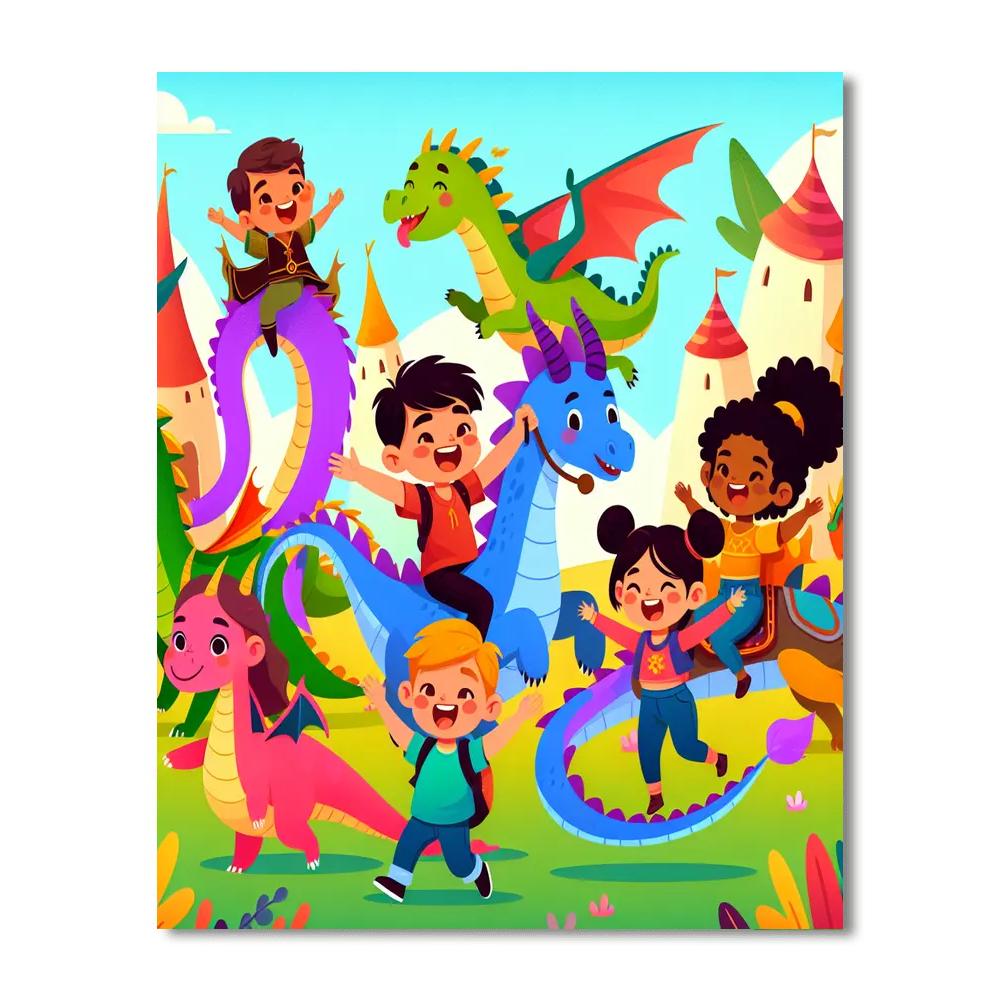 Dragon Trainer's World Number Painting