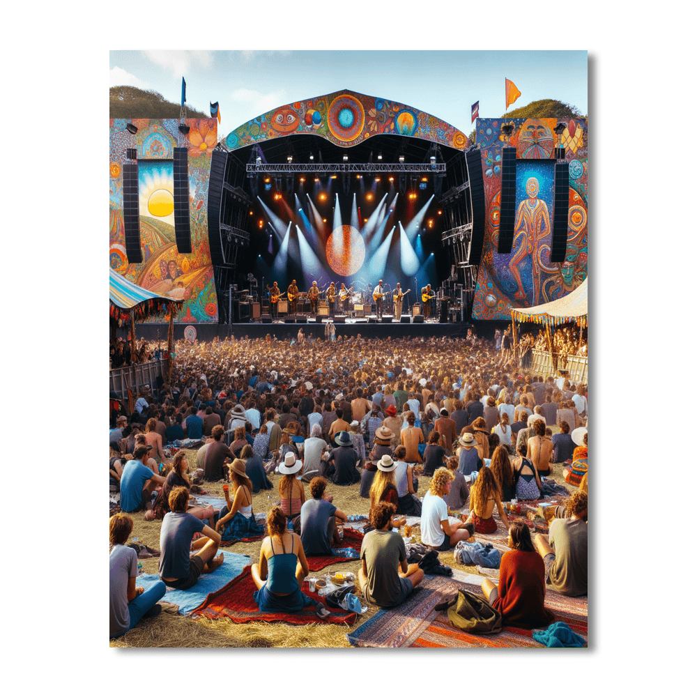 Bonnaroo Music And Arts Festival Painting Number Kit