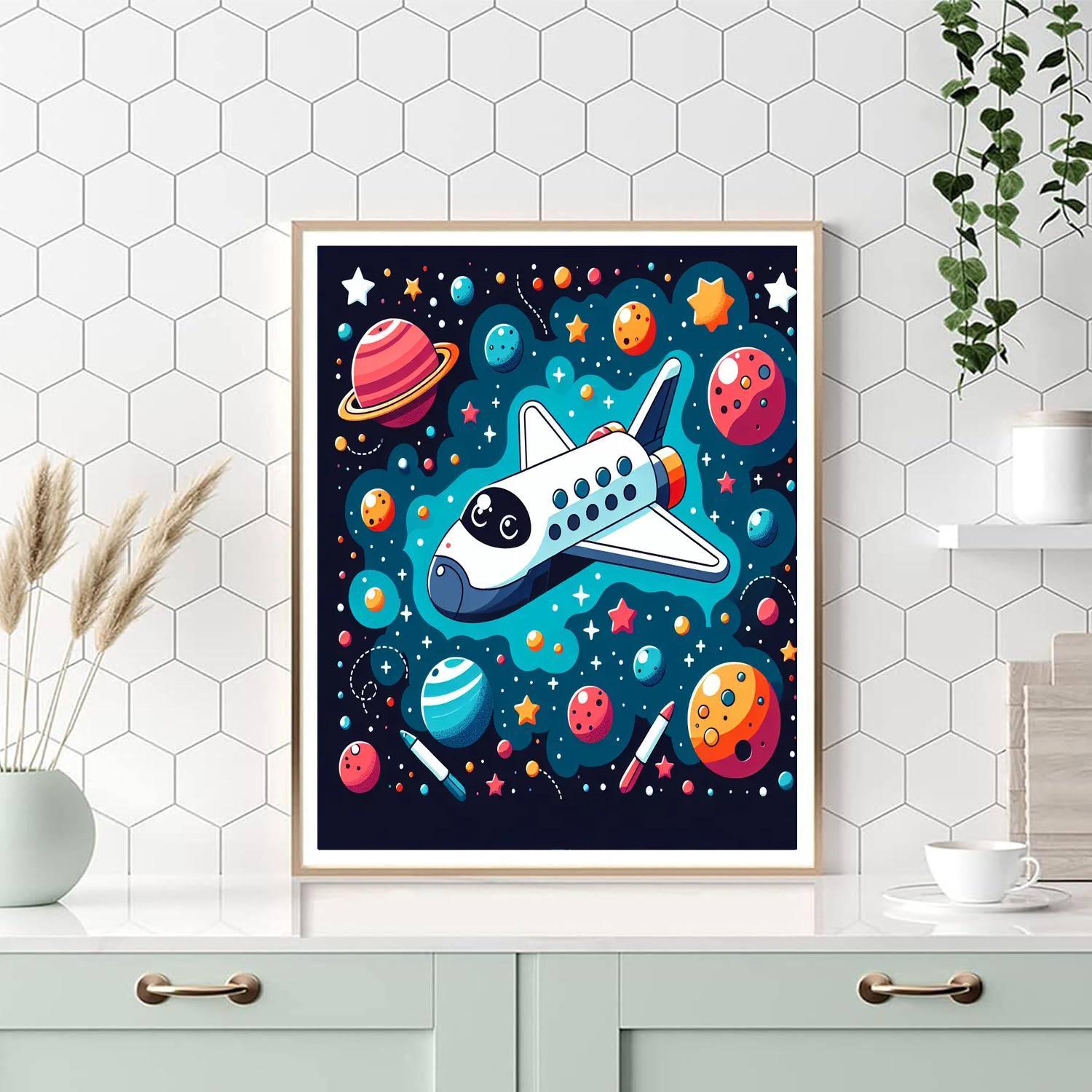 Space Mission Discovery DIY Paint By Numbers