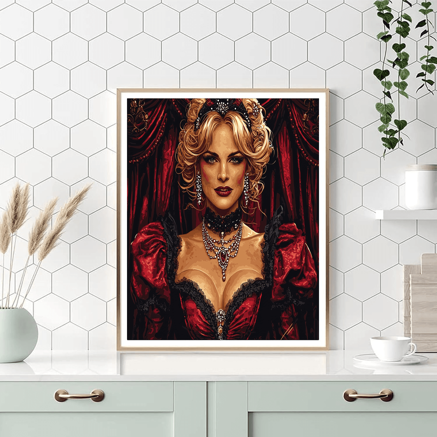 Nicole Kidman: Radiance From Moulin Rouge To The Heights Of Artistry Painting Number Kit