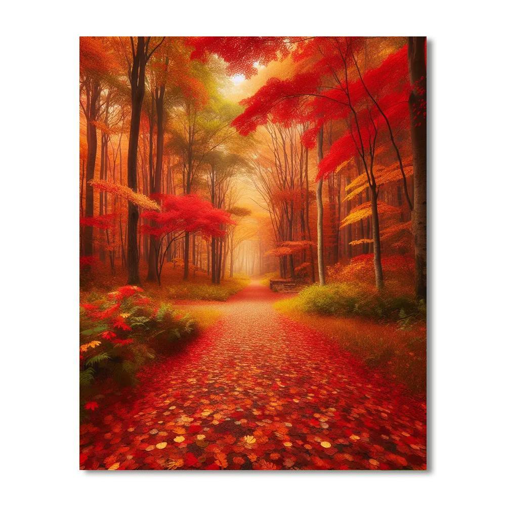 Breezy Autumn Trail Numbered Painting Kits