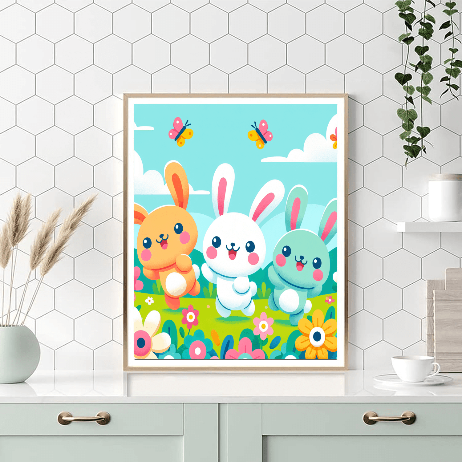 Joyful Bunnies Paint By Number