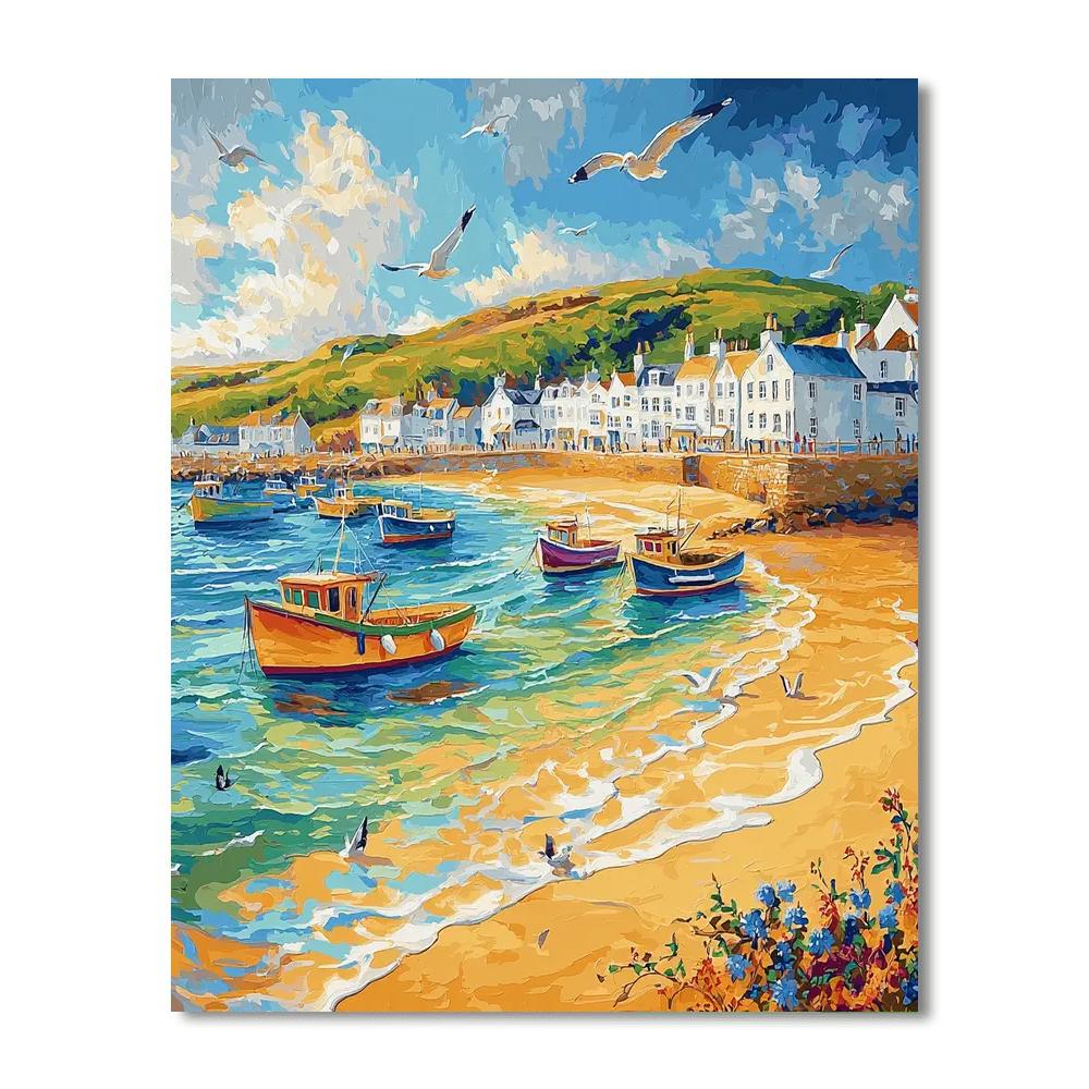 St. Ives Harbour Number Painting