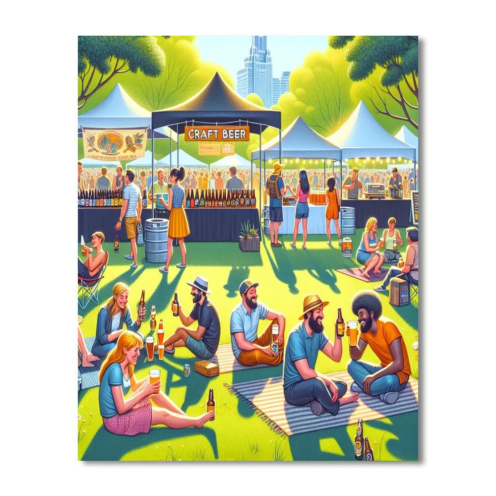 The Great Kiwi Beer Festival - New Zealand Numbered Painting Kits
