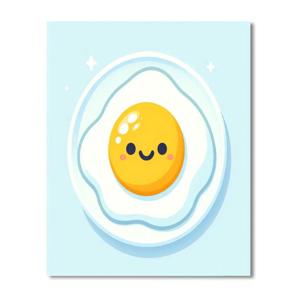 Sunny Side Up Egg Paint By Numbers Art