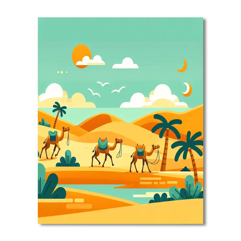 Desert Safari Discovery Numbered Painting Kits