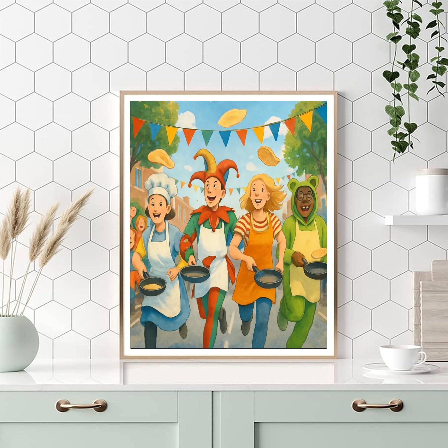 Pancake Day Paint By Numbers Art