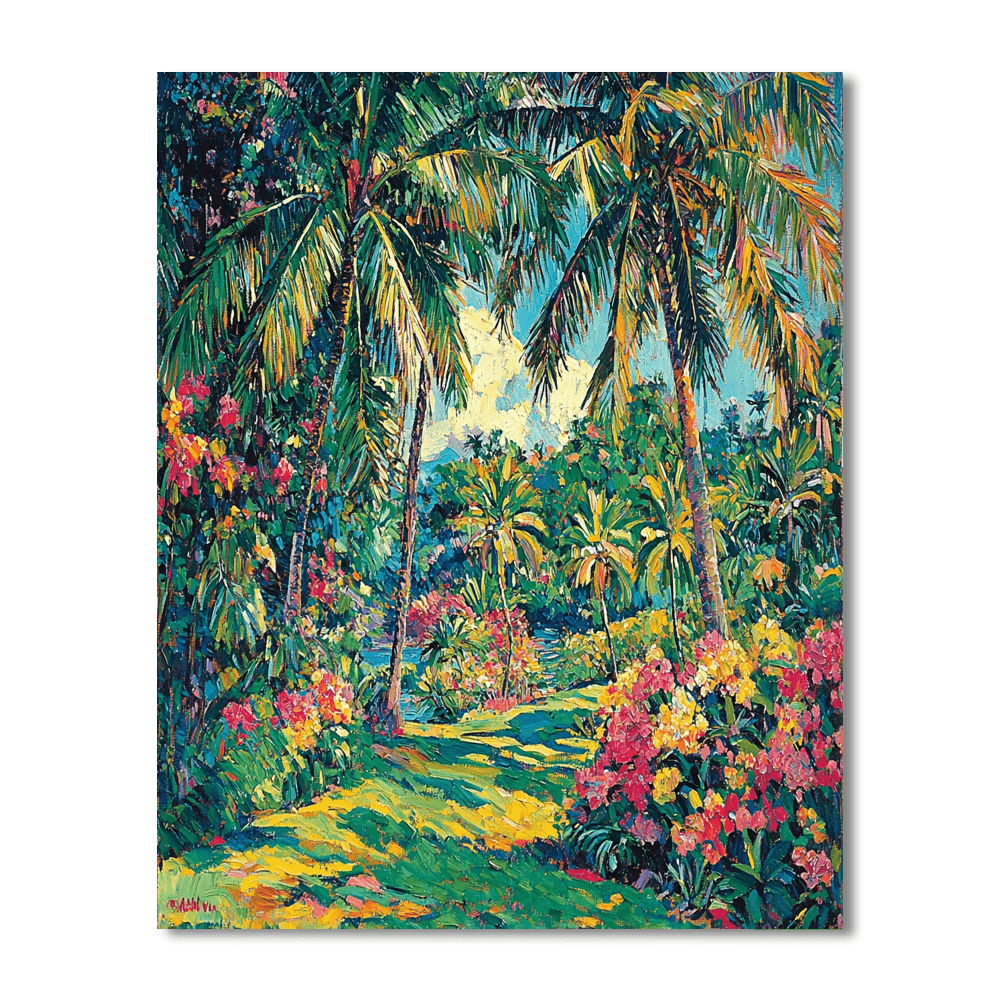 Paul Gauguin Inspired Tropical Serenity  Painting By Numbers Kit
