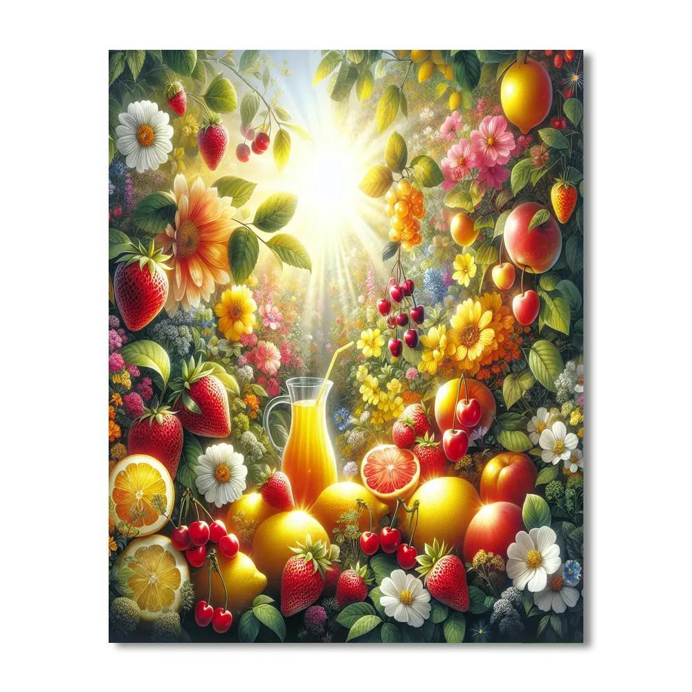 Colorful Fruit Garden Numbered Painting Kits