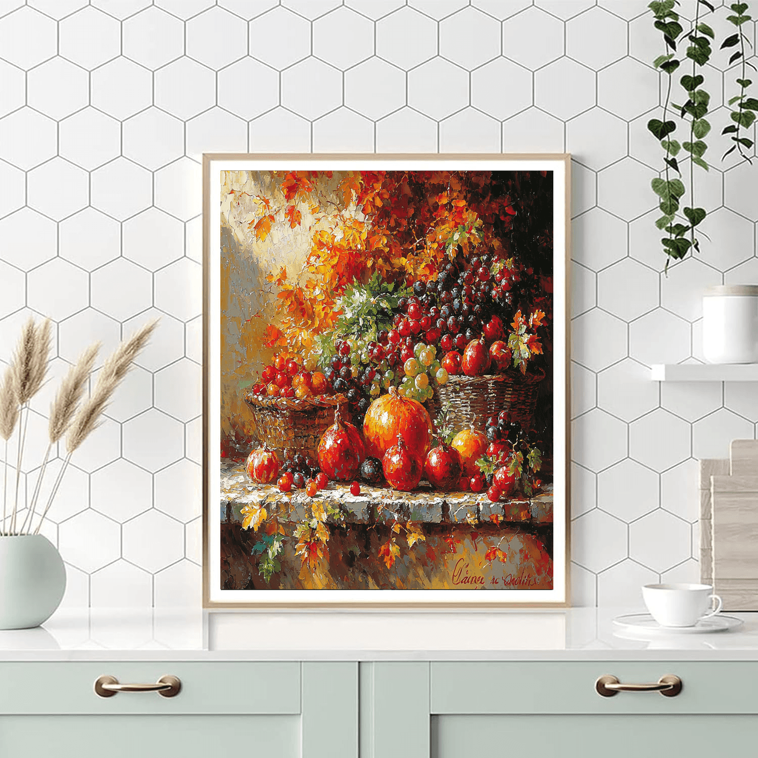 Jean-Baptiste-Siméon Chardin Inspired Colors Of The Harvest  Paint By Numbers Kits