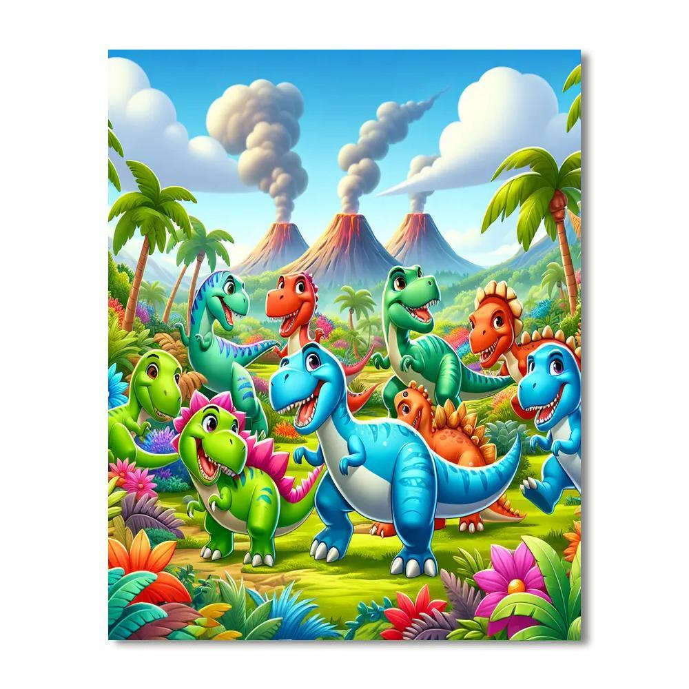 Dinosaur Expedition Adventure Paint By Numbers Kits