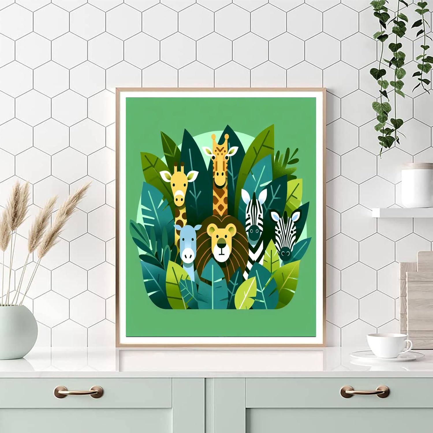 Zoo Safari Exploration Paint By Number