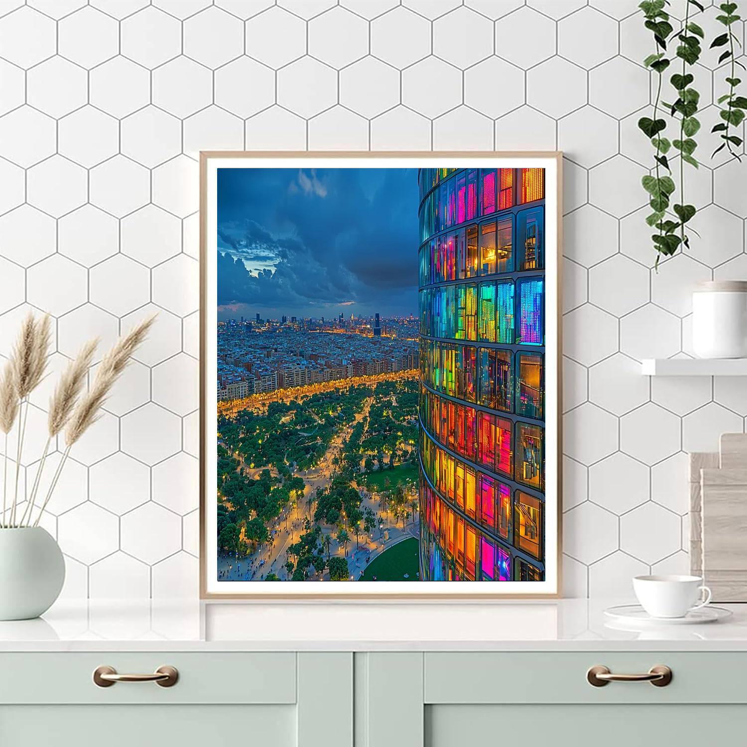 Torre Agbar - Barcelona Paint By Number