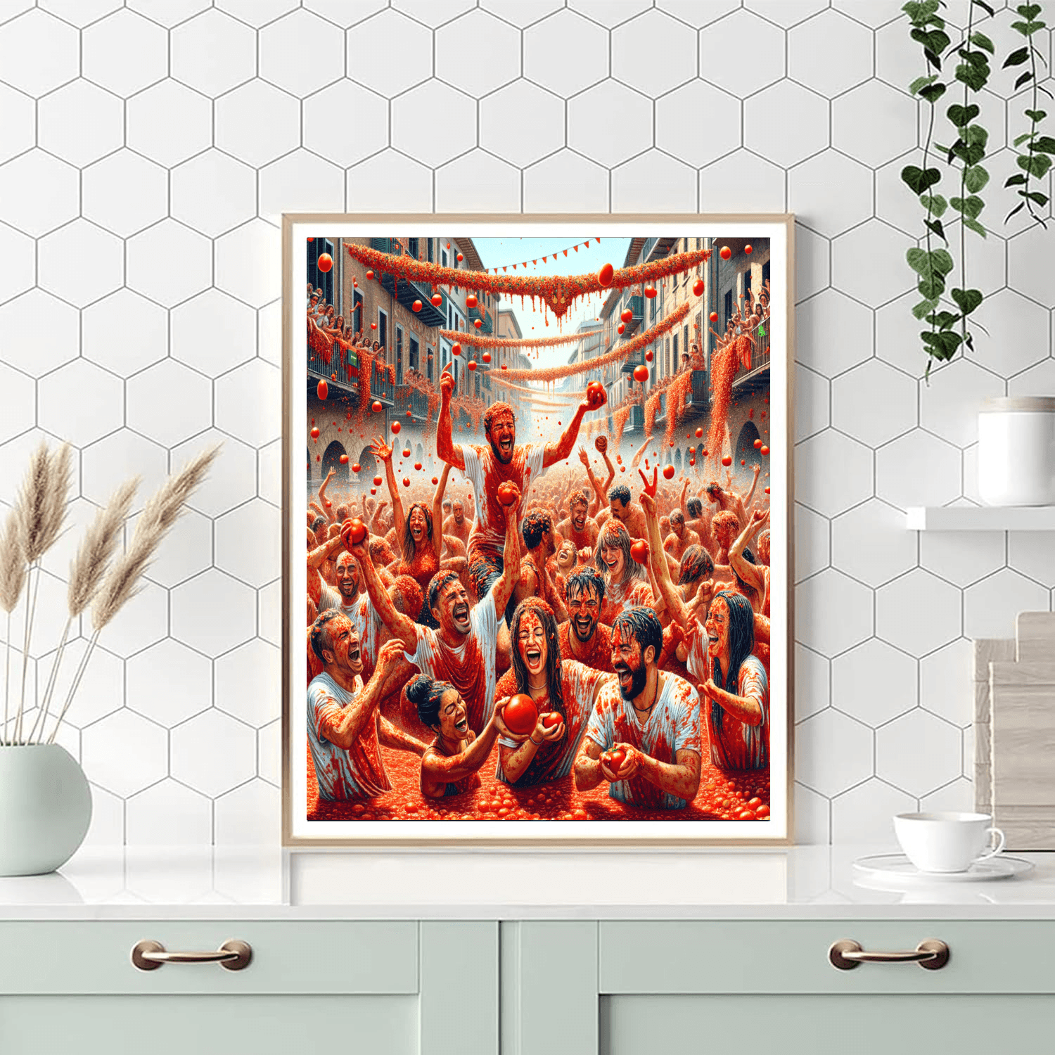 The La Tomatina Festival Paint By Color