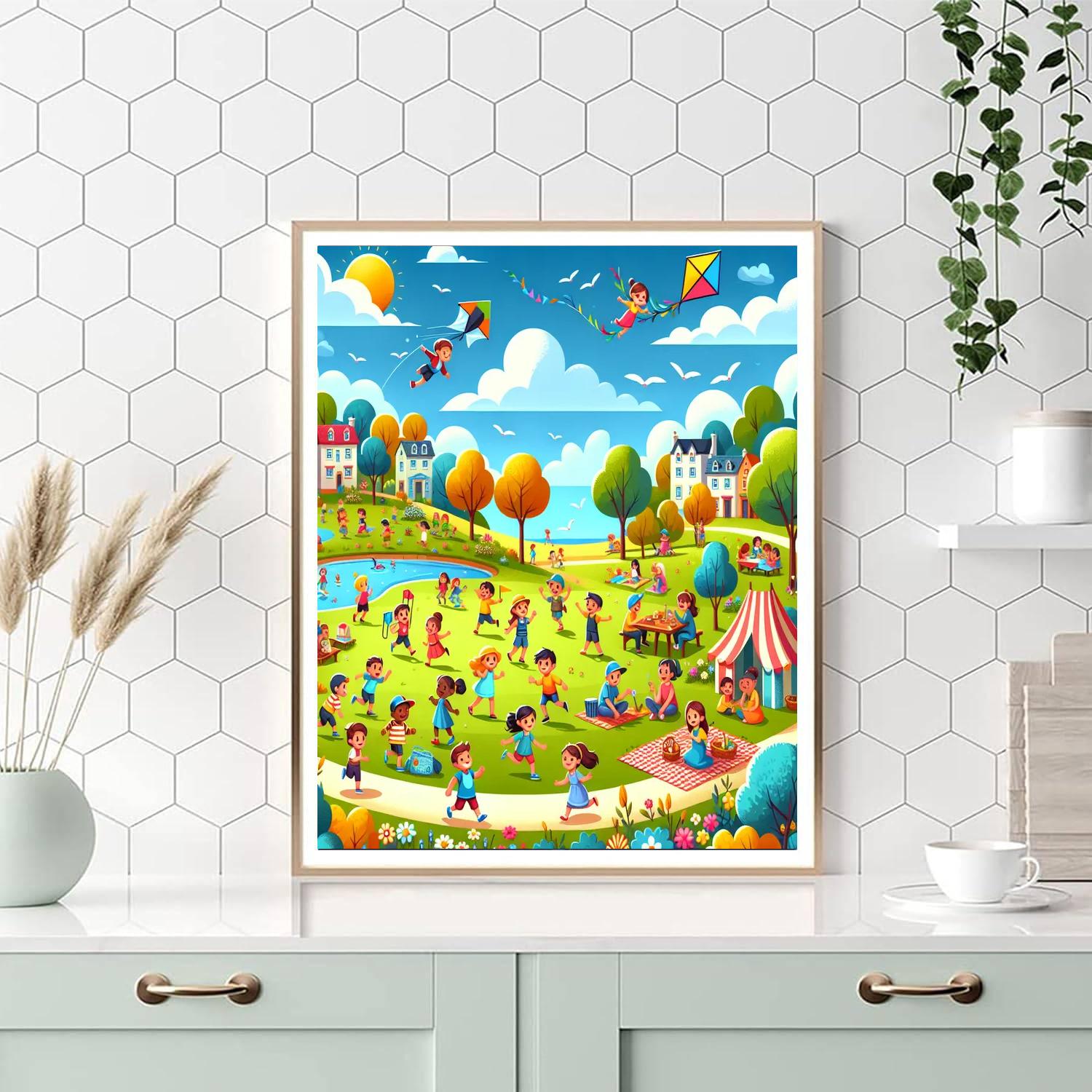 Sunny Park Fun Painting By Numbers Kit