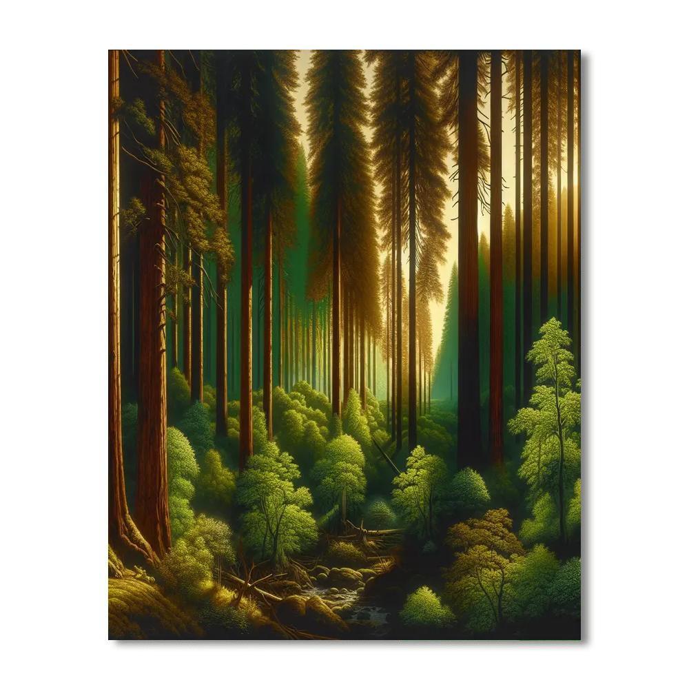 Majestic Forest Majesty Paint By Numbers