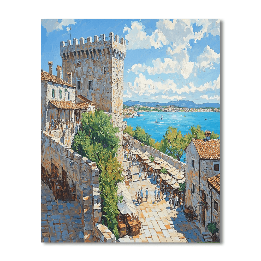 Old Town Of Dubrovnik - Croatia DIY Paint By Numbers