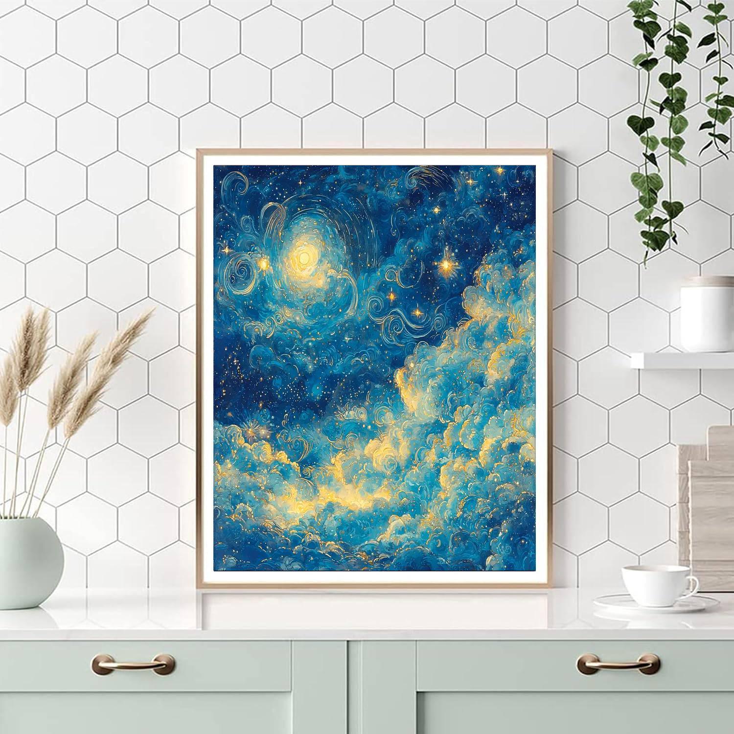 Alphonse Mucha Inspired Mystic Night  Paint By Numbers Kits