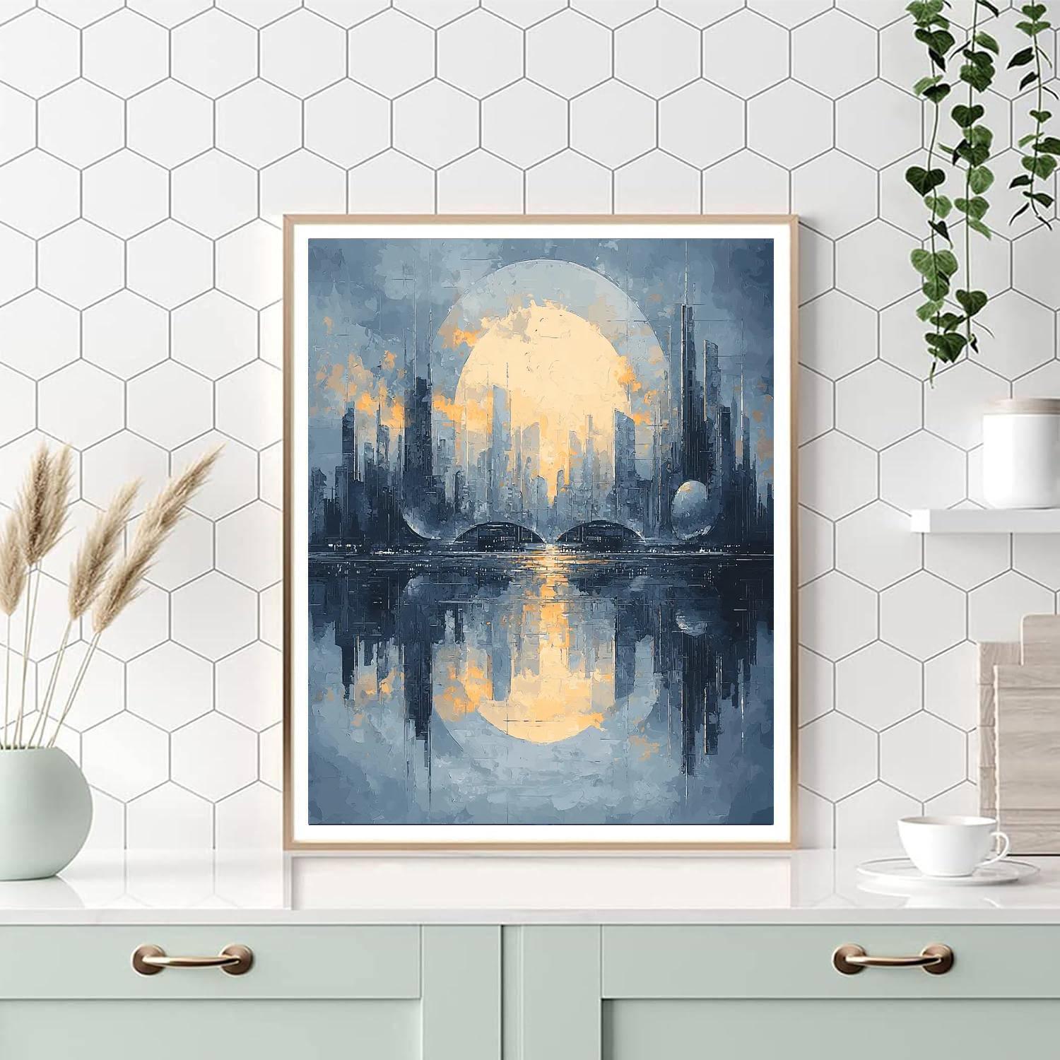 Charles Rennie Mackintosh Inspired Metropolis Of Dreams  Paint By Color