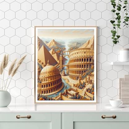 Historical Wonders Of The World Paint By Number