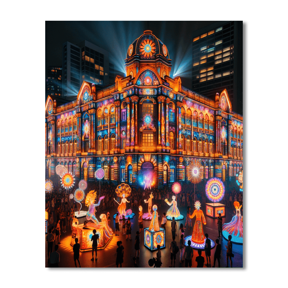 Singapore Night Festival - Singapore Number Painting