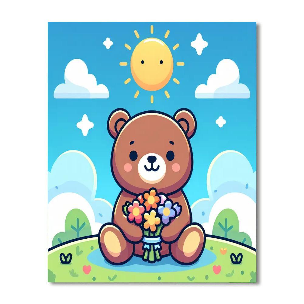 Sunny Day Teddy Paint By Numbers Kits
