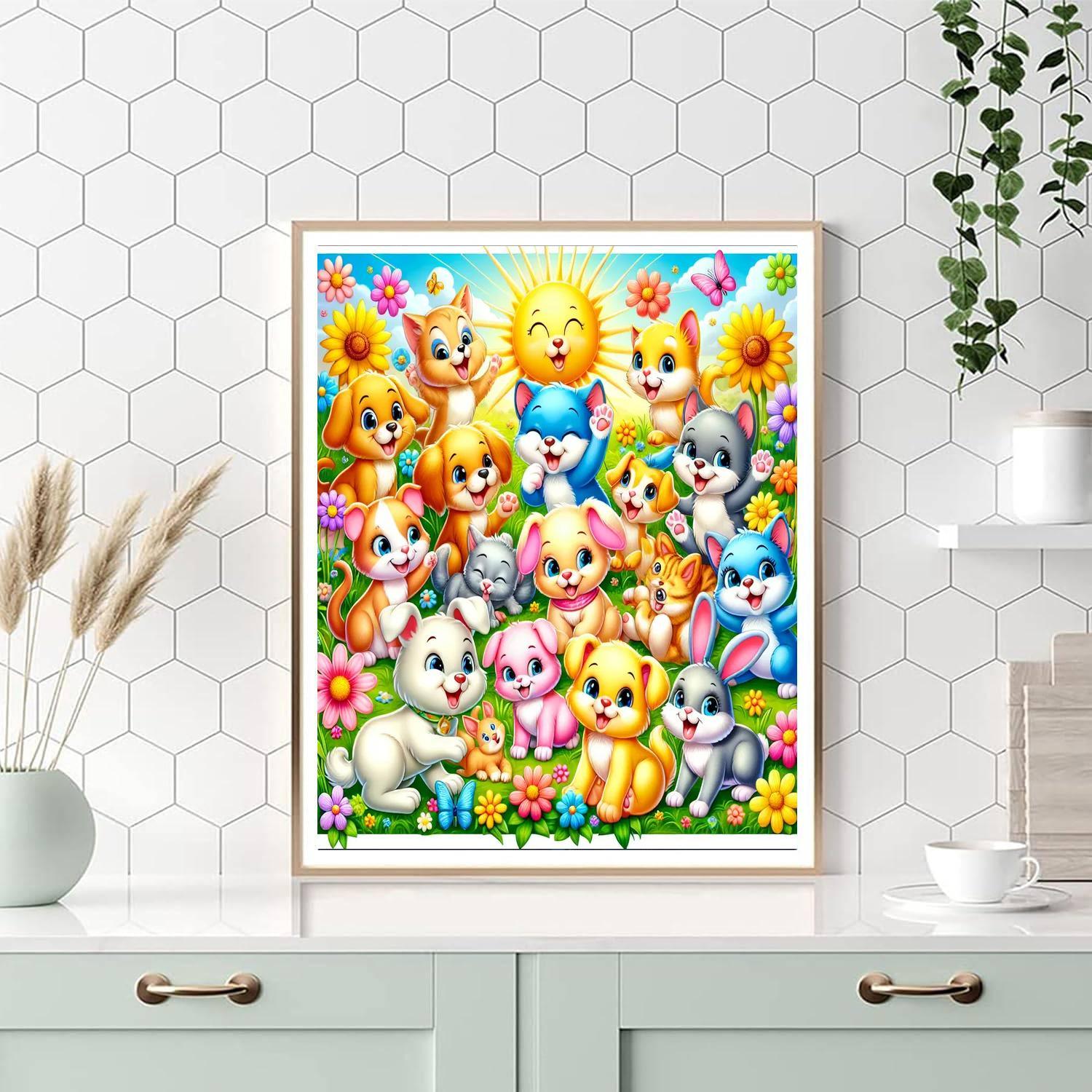 Magical Animal Pals Painting By Numbers Kit