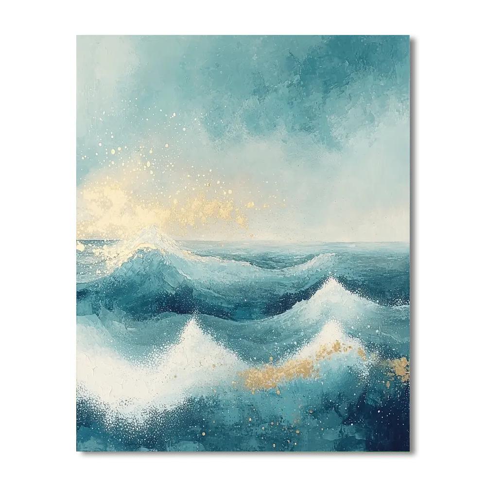 Georges Seurat Inspired Serenade Of The Waves  Paint By Numbers Art