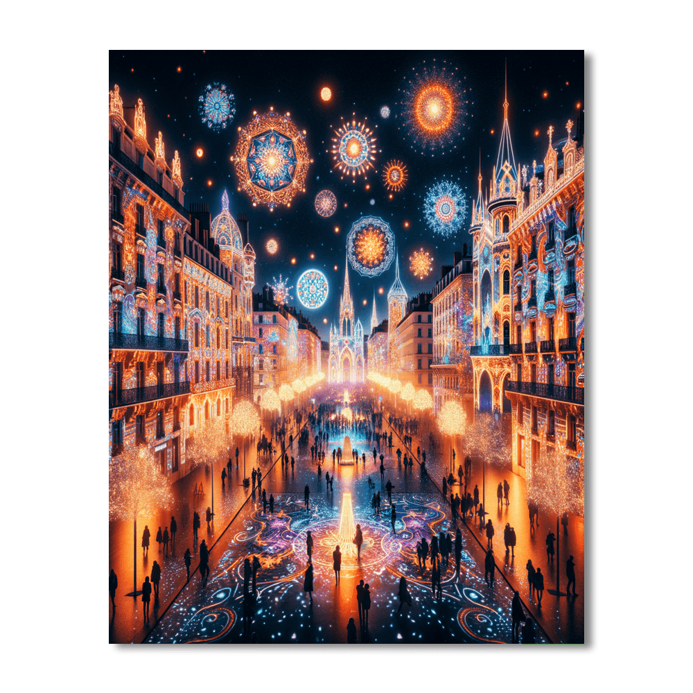 Fête Des Lumières - Lyon Paint By Number