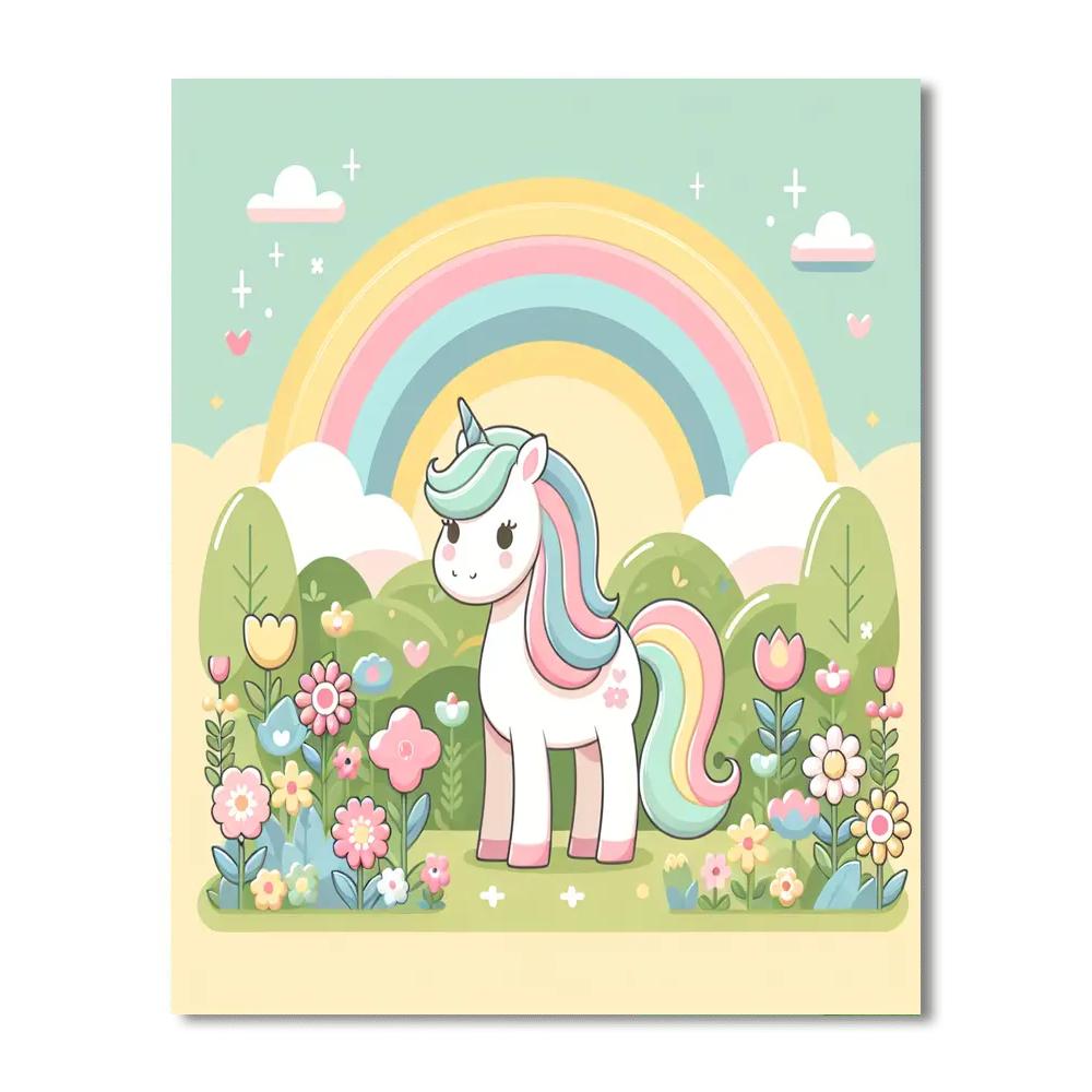 Princess Unicorn's Rainbow Garden Paint By Numbers Kits