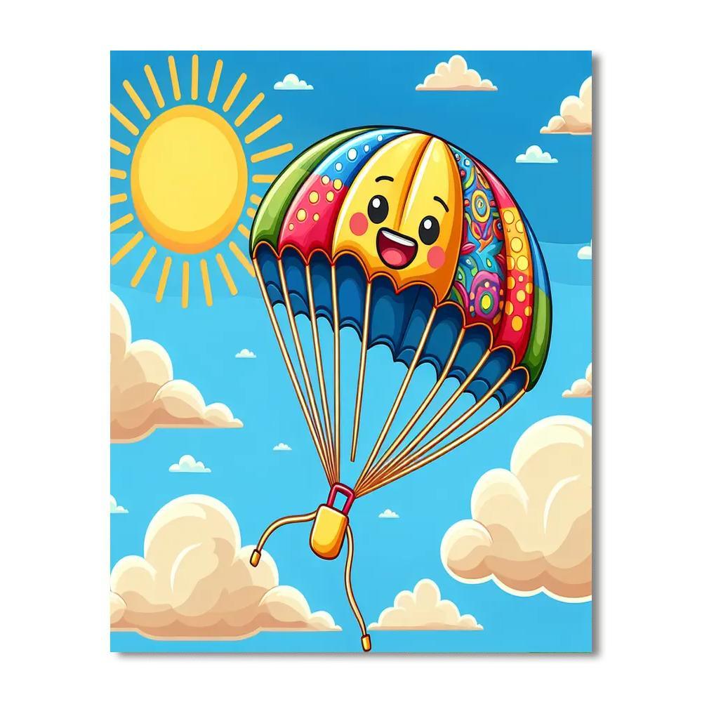 Dashing Parachute Paint By Color