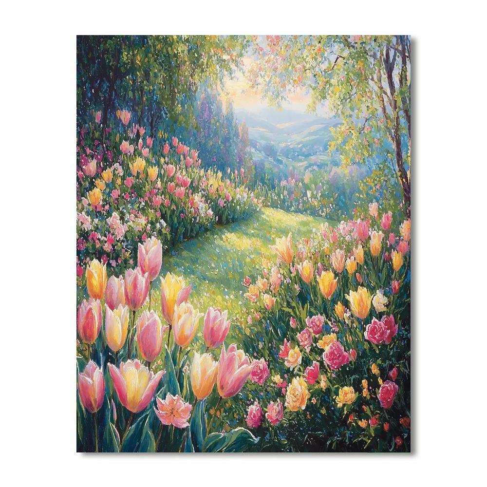 Claude Monet Inspired The Melodic Garden  Paint By Numbers Kits