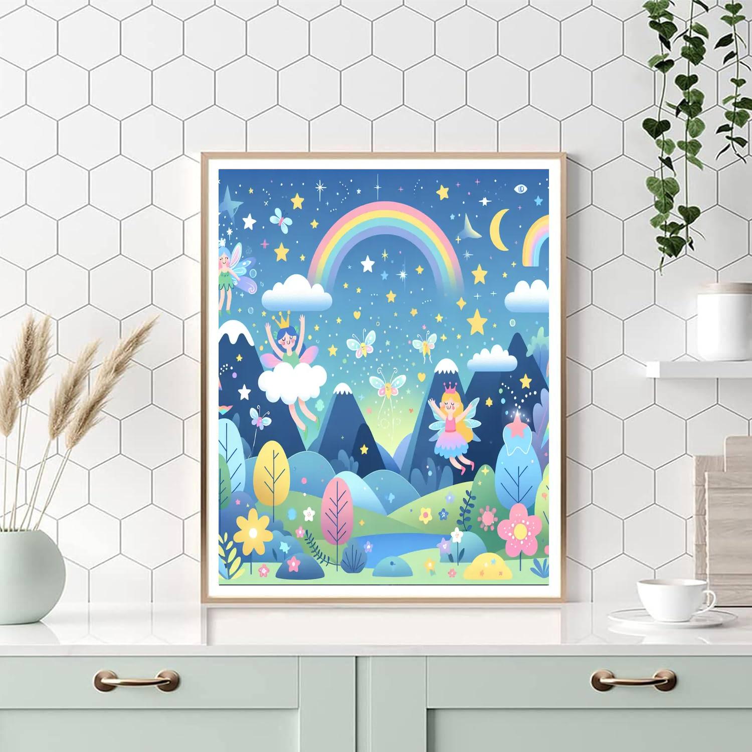 Colorful Dreamland Number Painting