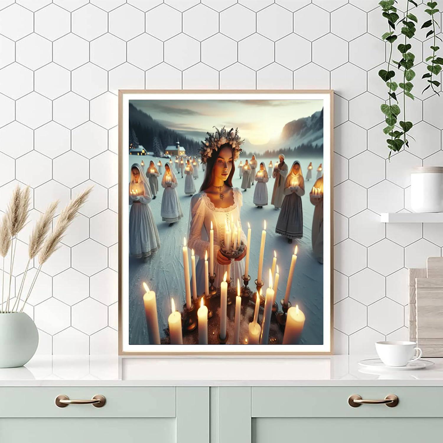 Feast Of St. Lucia Paint By Numbers Art