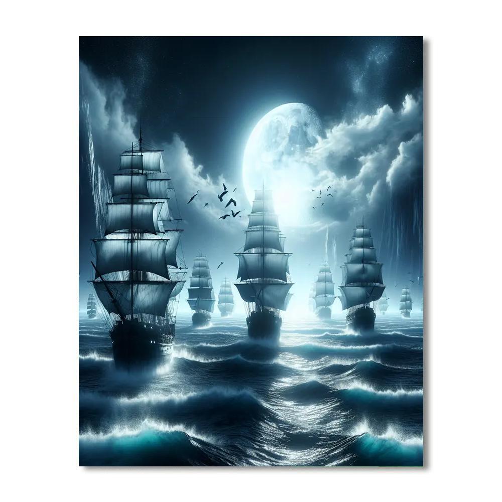 Mystical Sea Voyage Painting Number Kit