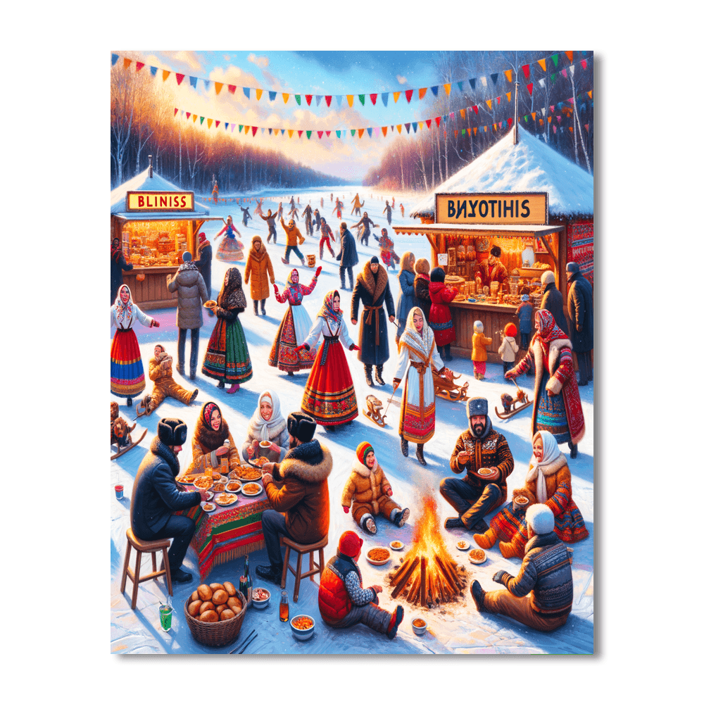 Maslenitsa Festival - Russia Paint By Numbers Kits