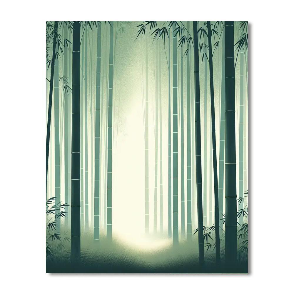 Harmonious Bamboo Oasis DIY Paint By Numbers