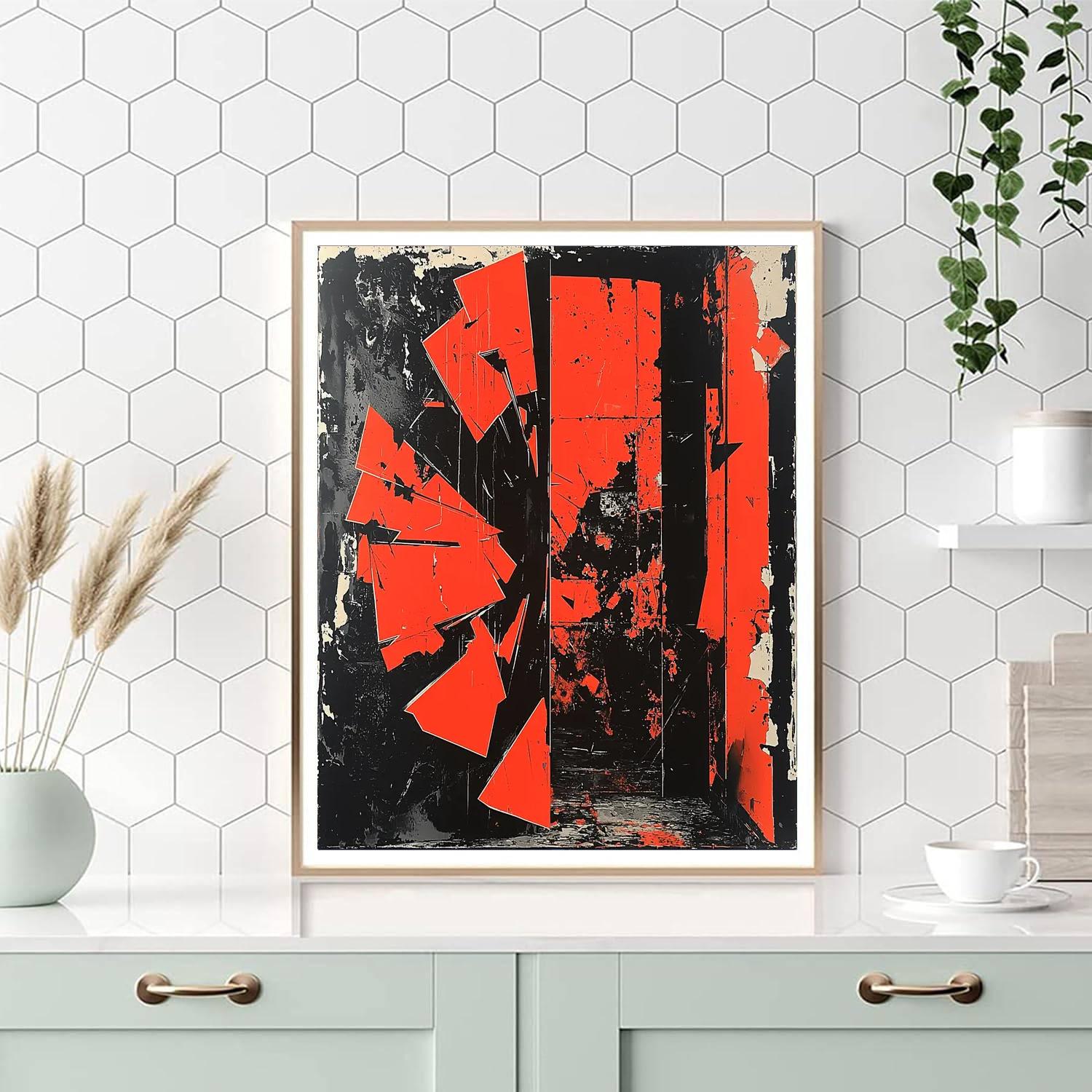 Banksy Inspired Fragmented Truths  Paint By Number