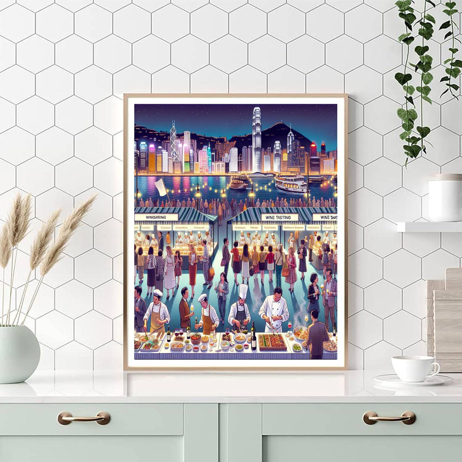 Hong Kong Wine And Dine Festival - Hong Kong Paint By Numbers Art