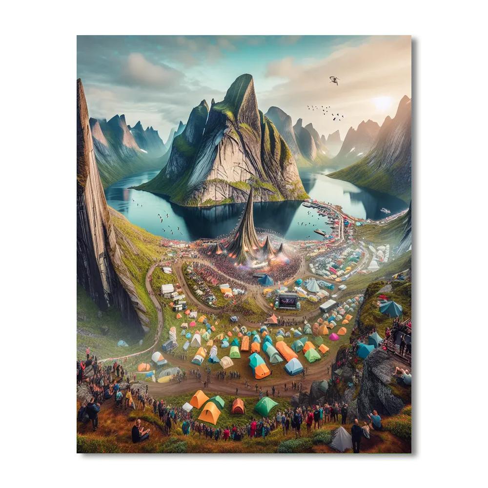 Trolltunga Summer Festival Paint By Number