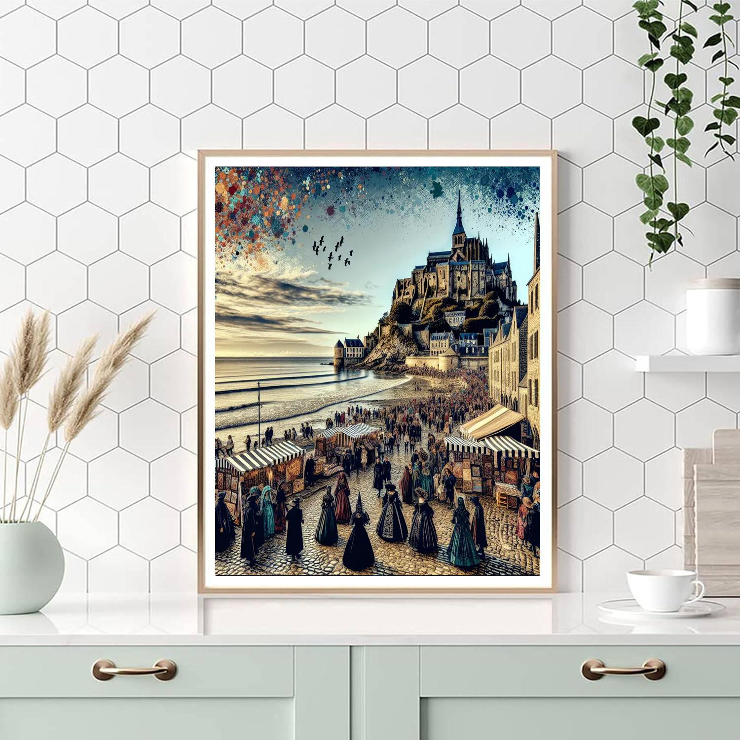 Whitby Goth Weekend - England Painting By Numbers Kit