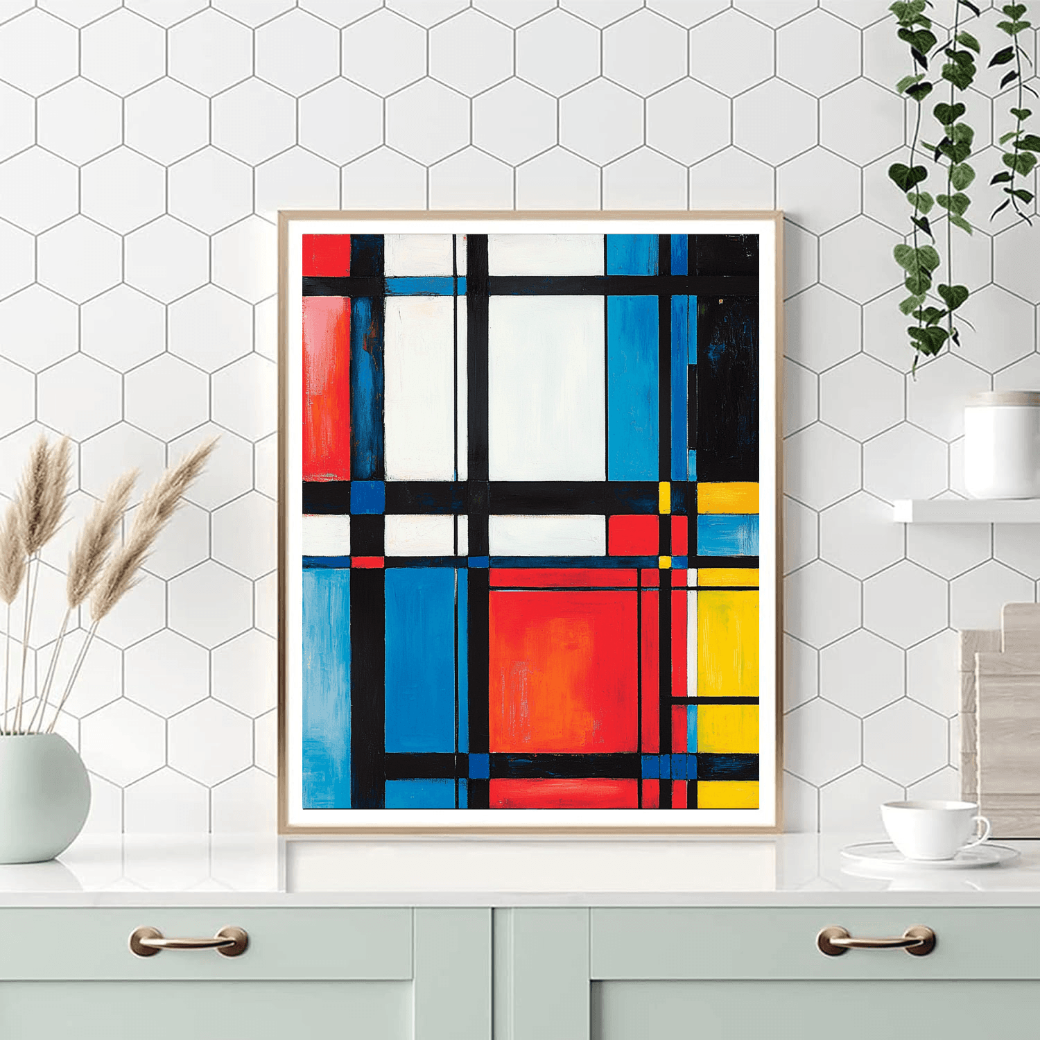 Piet Mondrian Inspired City Of Dreams  Numbered Painting Kits
